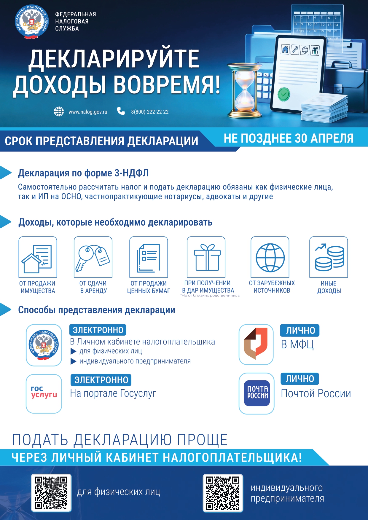 Кому необходимо отчитаться о доходах, полученных в 2025 году